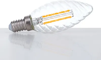Obrázek produktu pro LED svíčka, kroucená, E14, žárovka, žárovka, náhradní žárovka, náhradní díl, 3 W, 330 lumenů, 2700 Kelvinů, teplá bílá, čirá, nestmívatelná