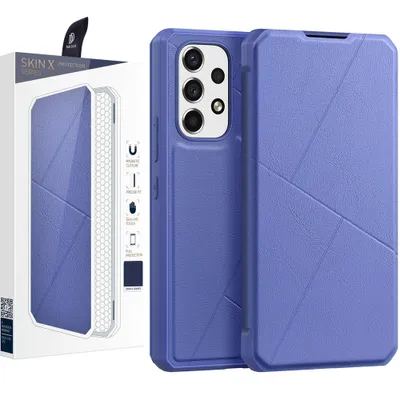 Zdjęcie produktu dla Dux Ducis Skin X Kabura Etui Pokrowiec Z Klapką Samsung Galaxy A73 Niebieski