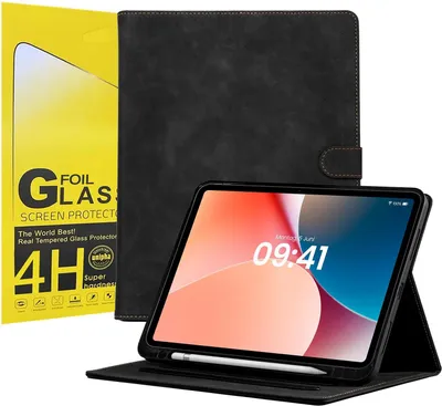 Produktbild von LBH Tablet Schutzhülle + 2x 4H Displayfolie für Apple iPad Pro 7. Gen 11 Zoll Cover Case Schutz Tablet Farbe: Schwarz