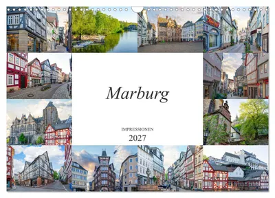 Produktbild von Marburg Impressionen (Wandkalender 2027 DIN A3 quer), CALVENDO Monatskalender