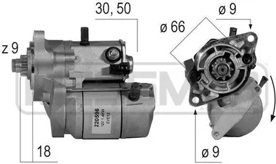 Zdjęcie produktu dla ERA 220596A Silnik rozrusznika 1,4kW 12V