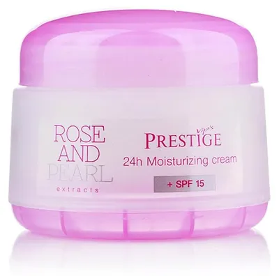 Obrázek produktu pro Prestige Rose a Perla hydratační krém na obličej 24 hodin s SPF15 50 ml