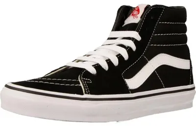 Produktbild von Vans SK8-Hi Black / White - Herren & Damen - Turnschuhe - VN000D5IB8C | Vor 23:30 Uhr bestellt? Morgen verschickt! | er Versand ab €100! vans sk8 hi, vans sk8, vans sk8 hi schwarz, vans old skool high, vans high, vans skate hi, vans skate, vans hi, vans sk8 hi schwarz, vans sk8 hi ladies