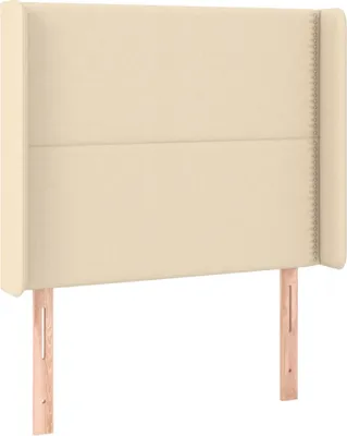 Produktbild von vidaXL Kopfteil mit Ohren Creme 103x16x118/128 cm Stoff
