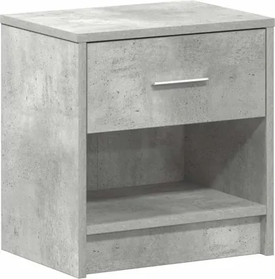 Zdjęcie produktu dla Szafka nocna z szufladą betonowa szara 39x28x41 cm