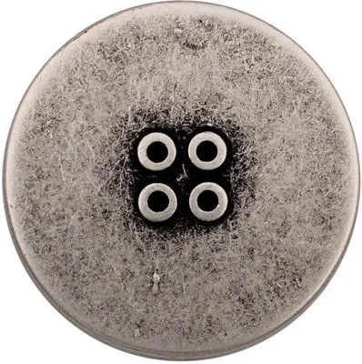 Image de Boutons métalliques modernes argentés, 23 mm, 4 trous