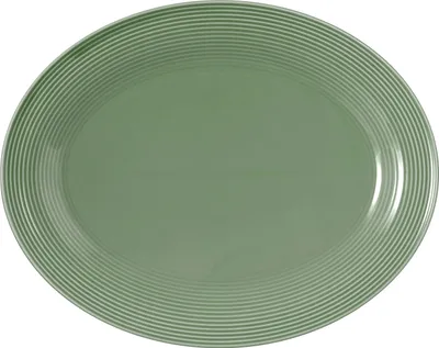 Produktbild von Seltmann Weiden Beat Salbeigrün Servierplatte oval 35x28cm