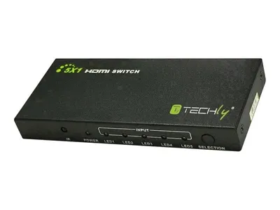 Immagine prodotto di Techly 5 IN 1 OUT HDMI Switch con telecomando, 4Kx2K, 3D IDATA HDMI-4K51