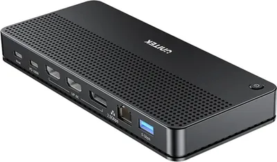 Produktbild von UNITEK D1104A01, Kabelgebunden, USB4, 100 W, 3,5 mm, 10,100,1000,2500 Mbit/s, Schwarz