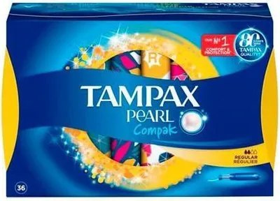 Produktbild von Tampax Pearl Compak Regular 36 Einheiten