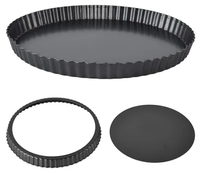 Produktbild von Tortenpfanne mit abnehmbarem Boden aus Kohlenstoffstahl, tief, 27,5 cm