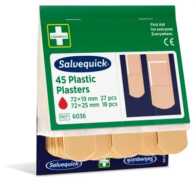 Produktbild von Kunststoffpflaster, 45 stück/nachfüllung  | Packung (45 Stück)