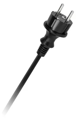 Image de Câble d'alimentation H05RR-F, Caoutchouc, 3 x 1,5 mm2, 300/500V, 3 m, Noir