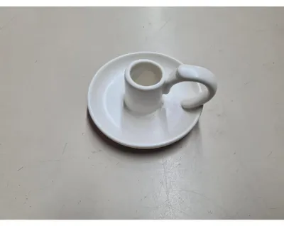 Produktbild von Kerzenhalter ø10xH5,5cm weiß