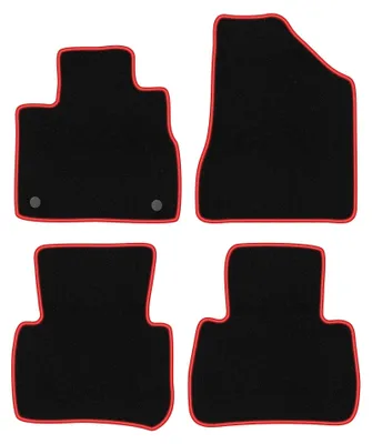 Imagen del producto de Alfombrillas de moqueta para Nissan Murano Z51 2008-2015 (SUV) – juego de 4 piezas, /rojo, a medida – Wielganizator CARLUX