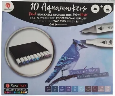 Produktbild von DecoTime Aquarell-Marker doppelseitig 10er Set