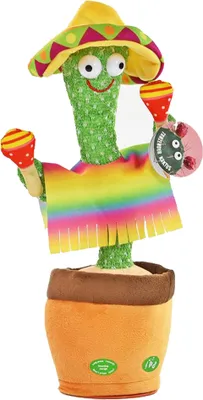 Produktbild von Kögler tanzender Kaktus Sombrero & Rasseln Sound & Laberfunktion Labertier 32cm