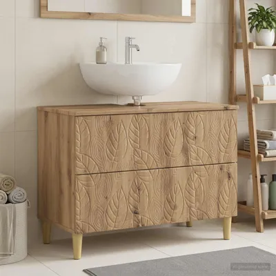 Obrázok produktu pre Maison Exclusive – Skrinka pod umývadlo DELFT, Imitácia artézianový dub, 82 x 41 x 59 cm