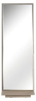 Image de Miroir mural, miroir de pleine longueur, design moderne, couleur beige, élégant, luxueux, idéal pour un hall d'entrée ou un dressing