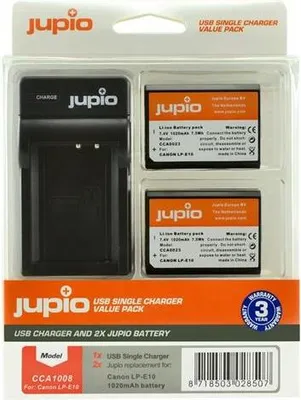 Zdjęcie produktu dla Jupio CCA1008, Canon, 1020 mAh, 7,4 V, Litowo-jonowa (Li-Ion)