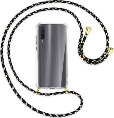 Produktbild von Handykette Backcover-Schutzhülle mit Band (Metall goldfarben) für Xiaomi Mi 9 Lite / CC9 - camouflage