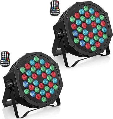Obrázok produktu pre RGB pódiové lampy – LED osvetlenie pre pódium – osvetlenie pre DJov – párty osvetlenie – reflektory – nabíateľná batéria