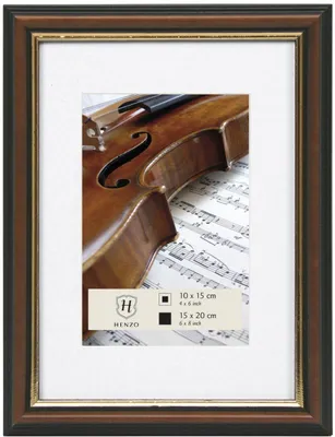 Image de Cadre photo en bois Henzo Verona 15 x 20 cm, brun foncé