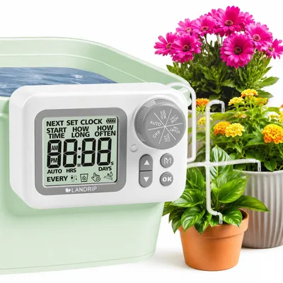 Bewässerungssystem automatisch, Timer, LCD, für 15 Pflanzen, Innenbereich