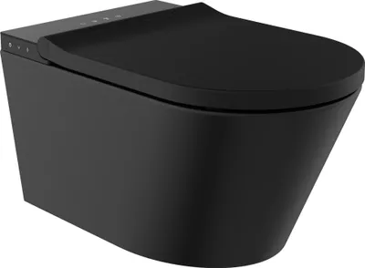 Produktbild von SCHÜTTE Dusch-WC, Schwarz, spülrandlos, mit WC-Sitz