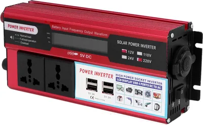 Image de Chargeur solaire 750W pour voiture avec écran digital pour téléphone 4 USB