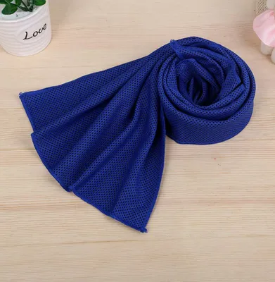 Produktbild von Kühlendes Sporthandtuch Fitness Abkühlung Handtuch Kühlhandtuch Kühltuch Cooling Towel Sport Fitness Sporthandtücher Dunkelblau