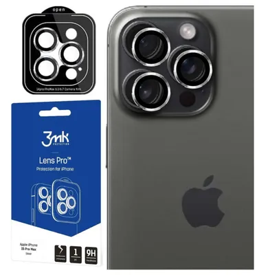 Productafbeelding van 3MK Lens Protection Pro Silver, voor iPhone 15 Pro Max, 1 stuk
