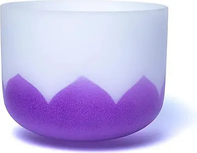 Zdjęcie produktu dla Kryształowa misa dźwiękowa Lotus Chakra 7 Btone 432hz - 30cm