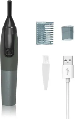 Productafbeelding van Elektrische trimmer voor bikini, lichaam, neusharen en wenkbrauwen - zwart - geschikt voor vrouwen en mannen