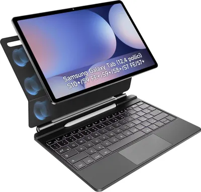 Produktbild von Hülle mit Tastatur für Samsung Galaxy Tab 12 4 Zoll HOU MF-SX12 mit QWERTY Touchpad