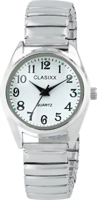 Produktbild von Damenuhr Clasixx mit Zugband Farbe silber 28mm