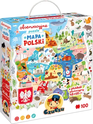 Image de Puzzle d'observation CZUCZU Carte de la Pologne 93198