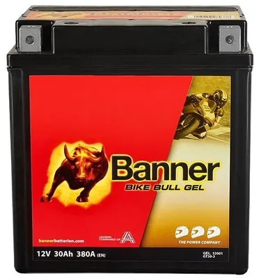 Produktbild von BANNER Starterbatterie 12V 30Ah 380A/EN B00 Motorrad Batterie