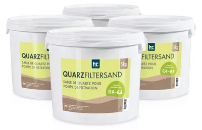 Produktbild von 4 x 5 kg Premium Quarzsand Filtersand 0,4 - 0,8 mm