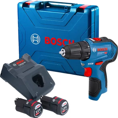 Produktbild von Bosch GSR 12V-30 Professional Akku Bohrschrauber 12 V 30 Nm Brushless ( 06019G9000 ) + 2x Akku 2,0 Ah + Ladegerät + Koffer