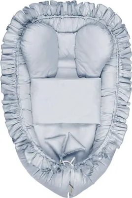 Produktbild von Belisima PURE blau Baby Nest mit Bettdecke