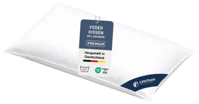 Produktbild von Federnkissen 40x80 cm, Kissen 70% Federn / 30% Daunen, DOWNPASS, CASIMUM