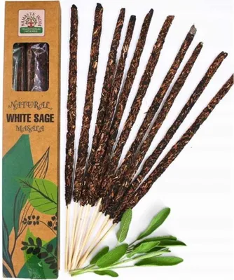 Produktbild von Natürliche botanische Räucherstäbchen Masala WEISSER SALBEI