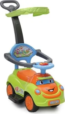 Obrázek produktu pro Moni Dětské odrážedlo, odstrkovadlo s vodící tyčí Smile - zelené