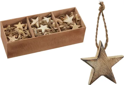 Produktbild von Anhänger, Stern, Holz, ca. 5cmD