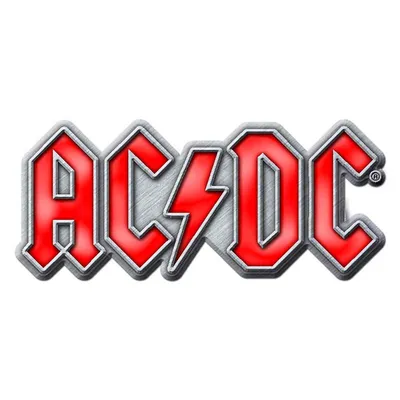 Obrázok produktu pre AC/DC - Logo - Odznak, smalt RO7986 (jedna veľkosť) (červená/sivá)
