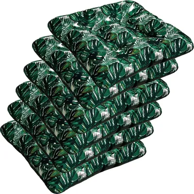 Produktbild von SuperKissen24. Stuhlkissen Sitzkissen für stühle - 6er Set 45x45 cm - Outdoor und Indoor - Exotic