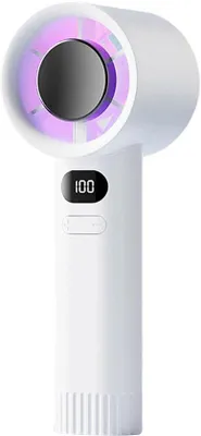 Produktbild von Elektronischer Ventilator - oplaadbaar, digitales Display mit 100 Stufen, leiser Motor, für Büro, Reisen und täglichen Einsatz