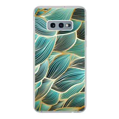 Produktbild von MuchoWow® Handyhülle Schutzhülle Hülle für Samsung Galaxy S10e Muster - Gold - Abstrakt - Welle Silikon Softcase Handy Hülle - Handy