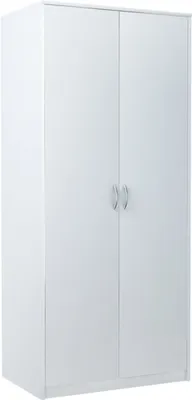 Obrázek produktu pro Dvoudveřová šatní skříň VILIA - šířka 85 cm, bílá